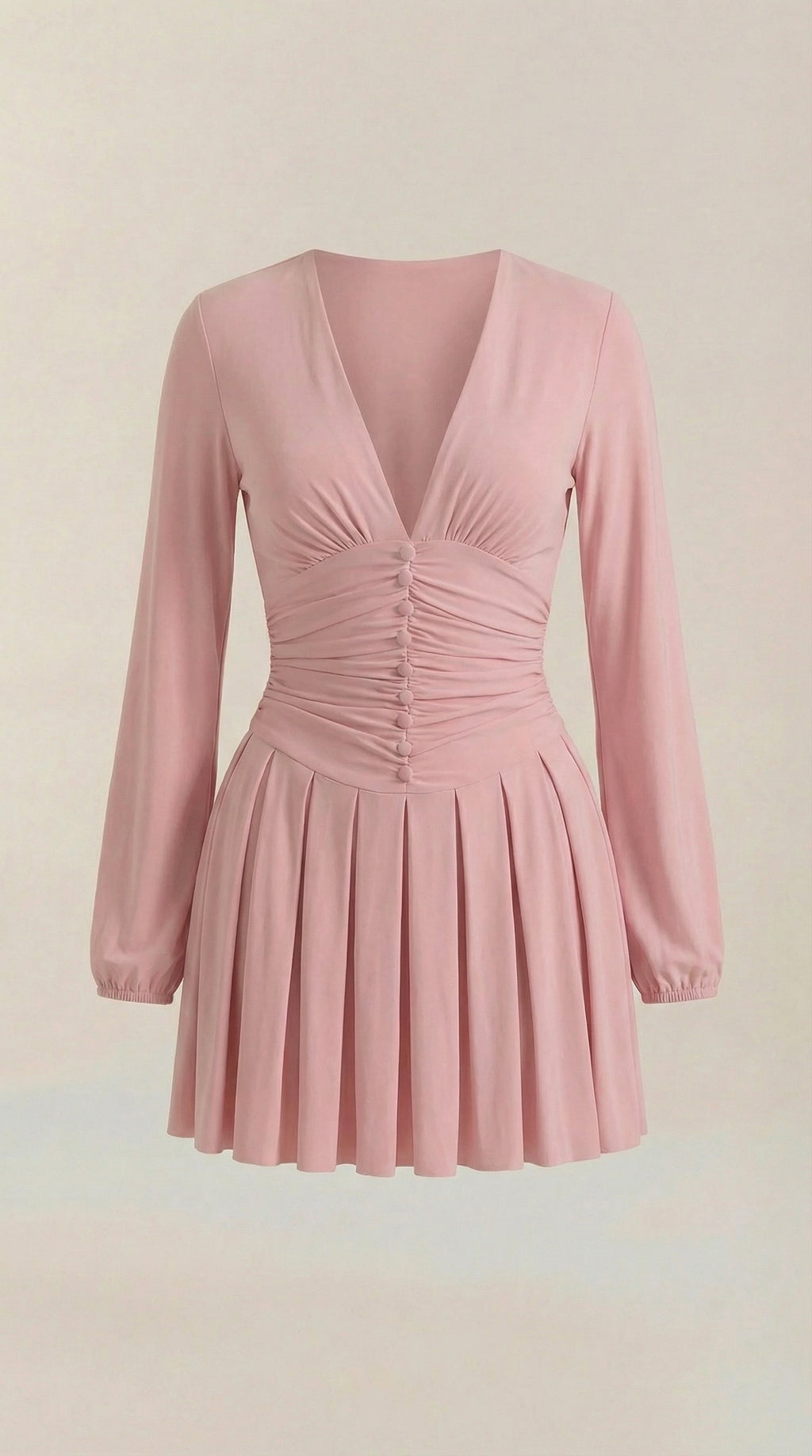 Vestido Mini Tricia con Escote en V