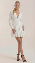 Vestido Mini Tricia con Escote en V