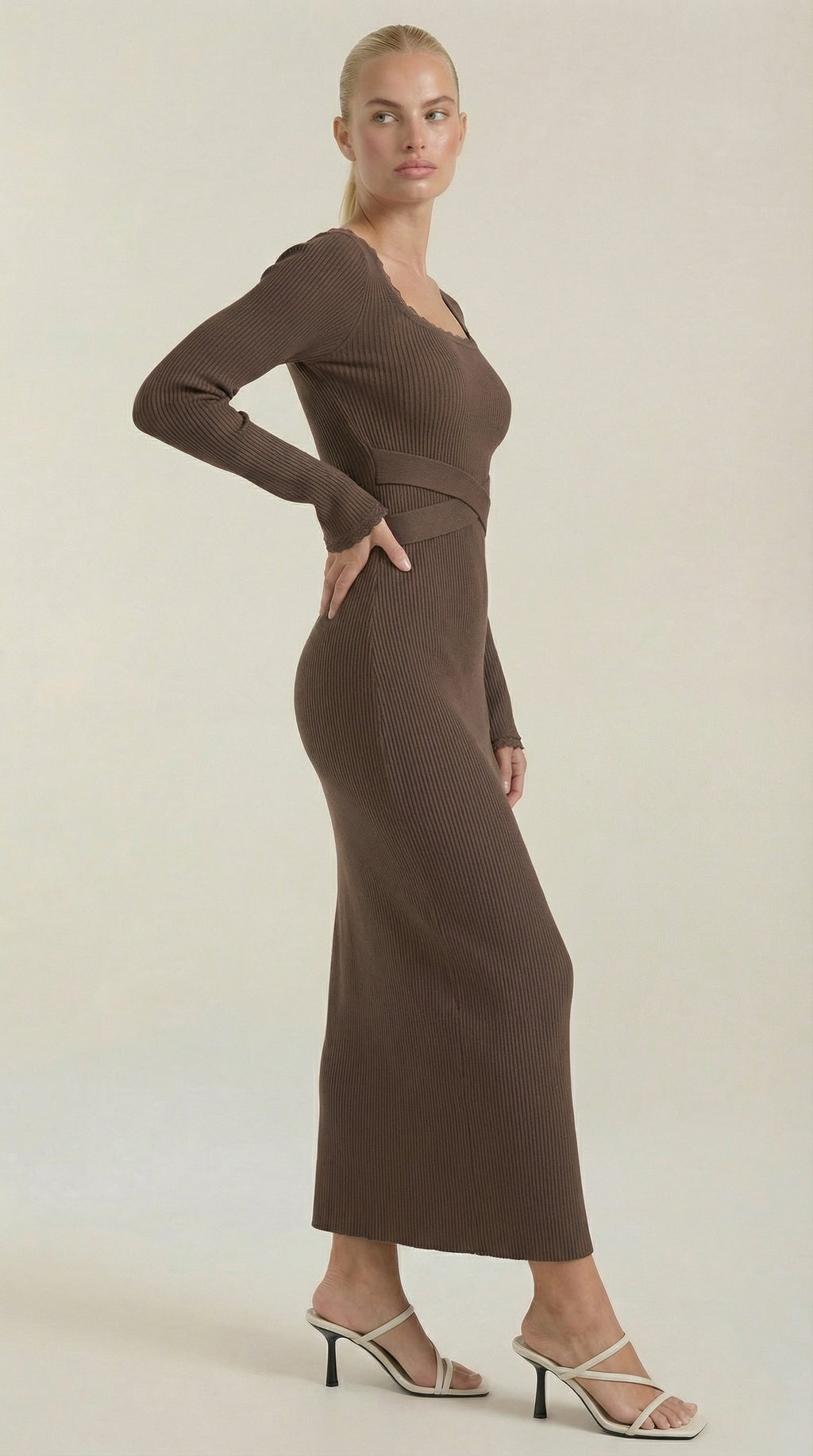 Vestido Maxi Wilma de Punto Canalé