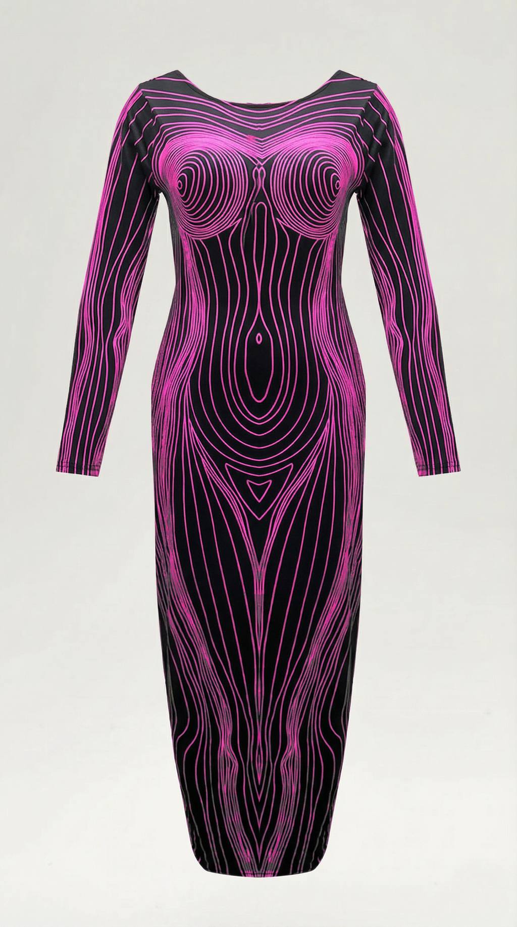 Vestido Maxi Xiomara con Estampado Corporal