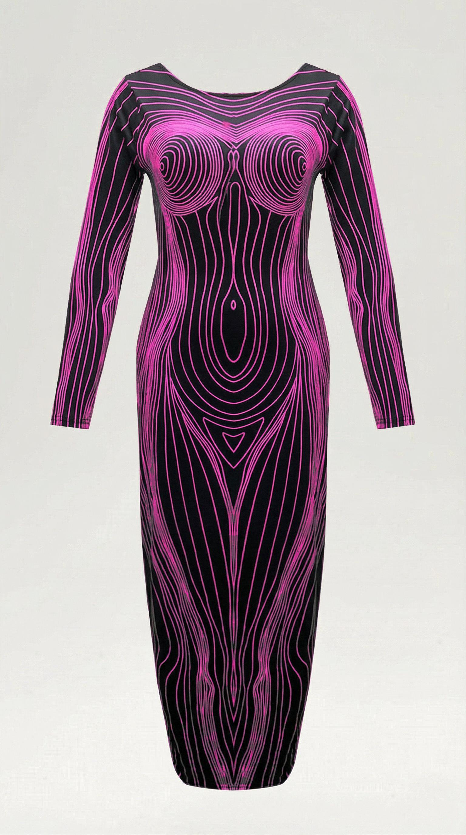 Vestido Maxi Xiomara con Estampado Corporal