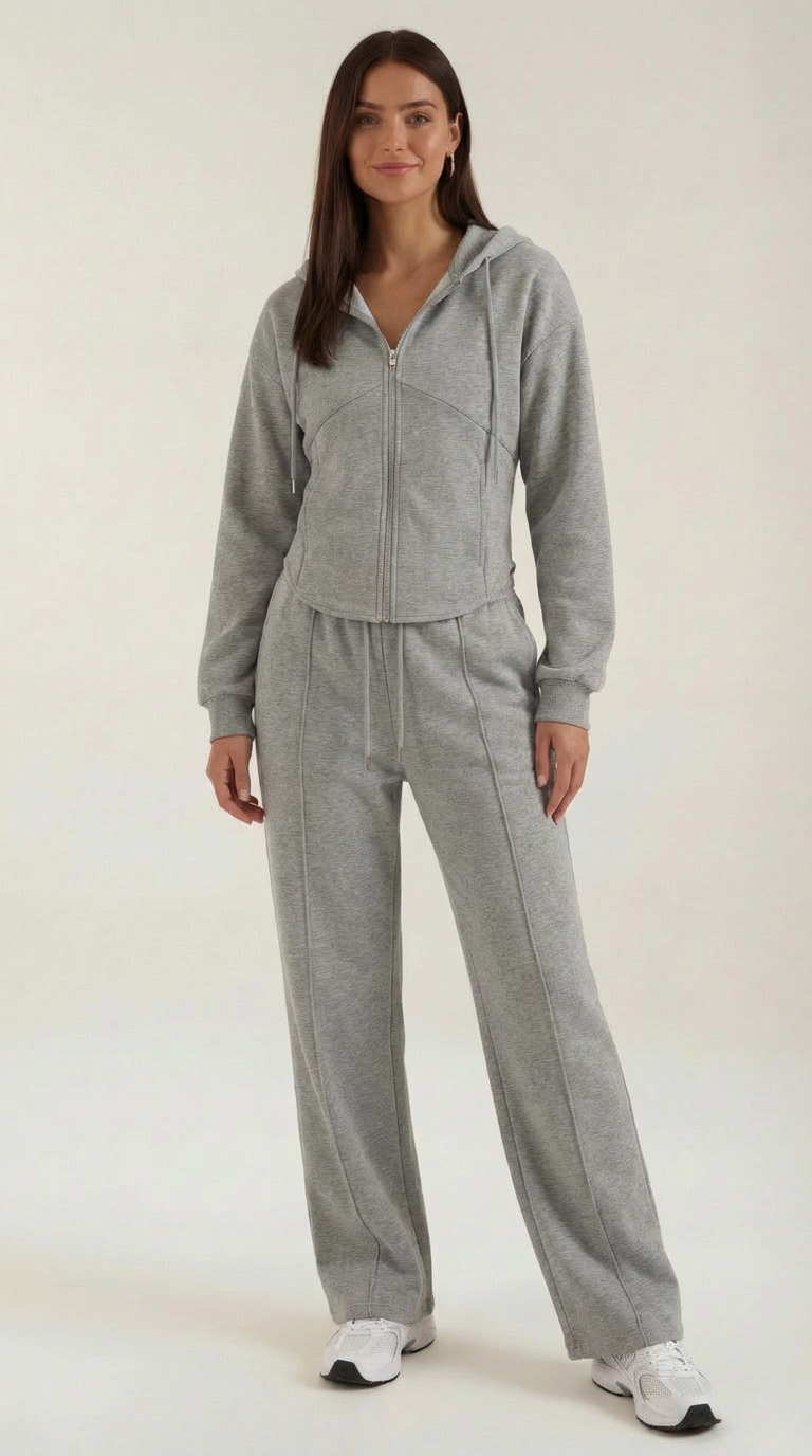 Conjunto Yolanda de Sudadera y Pantalón Ancho