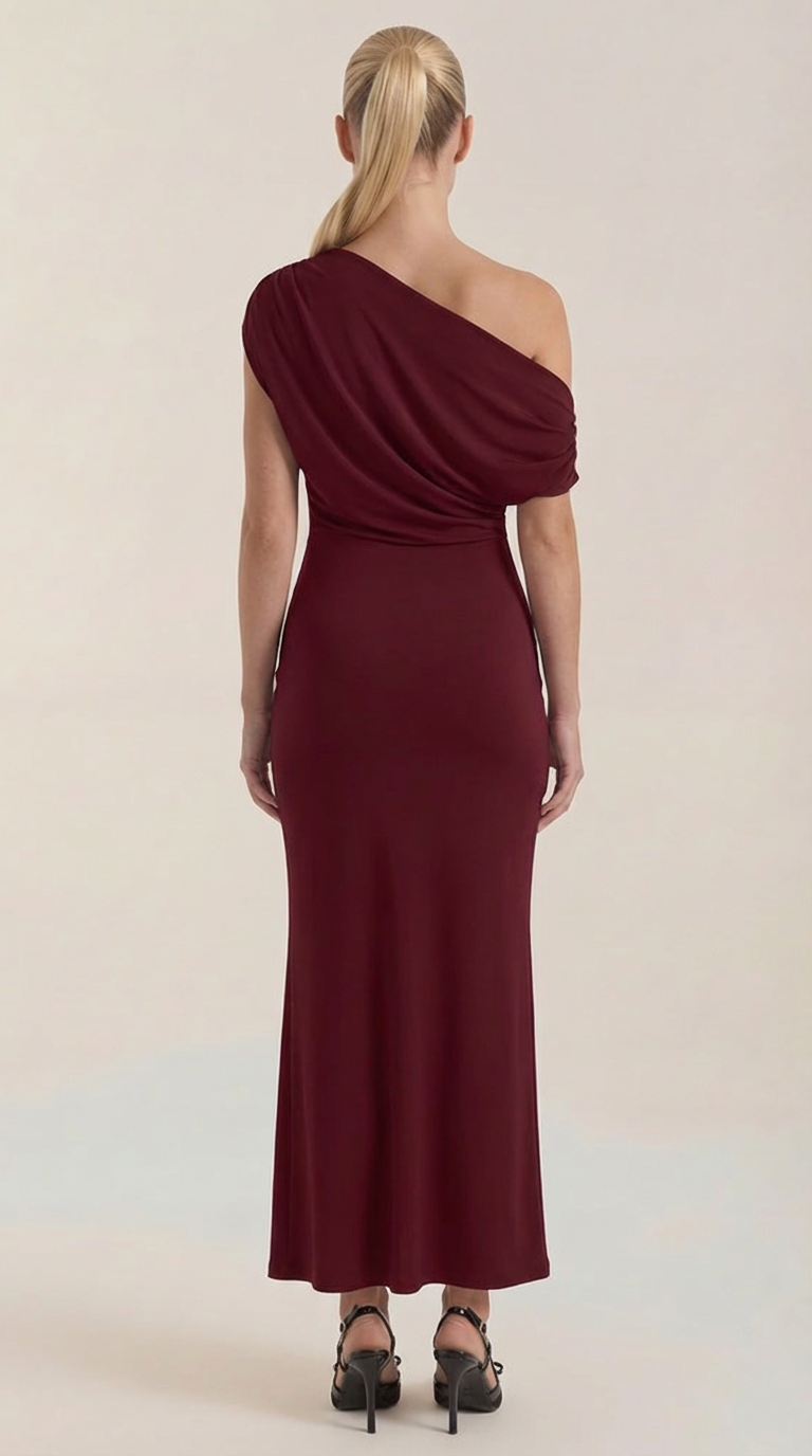 Vestido Maxi Candice de Un Hombro