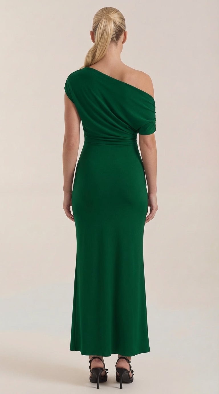 Vestido Maxi Candice de Un Hombro