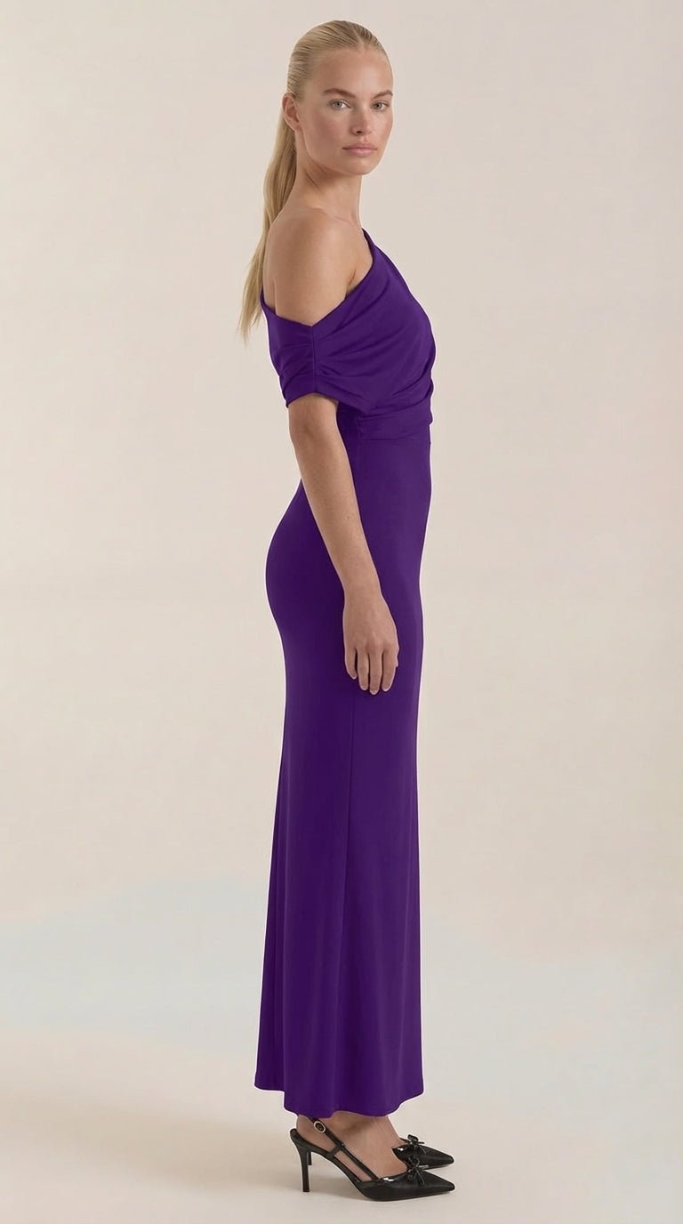 Vestido Maxi Candice de Un Hombro