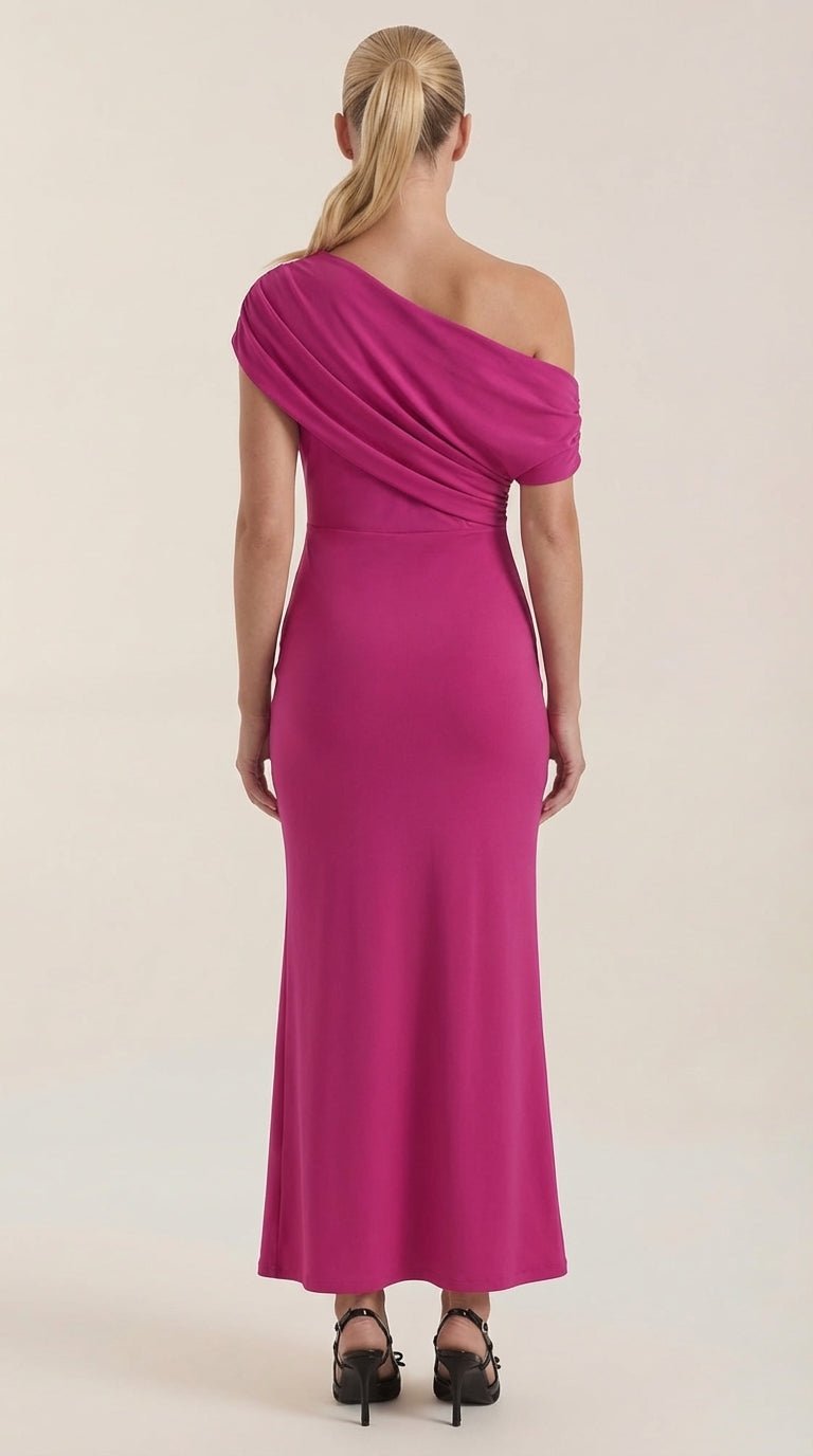 Vestido Maxi Candice de Un Hombro