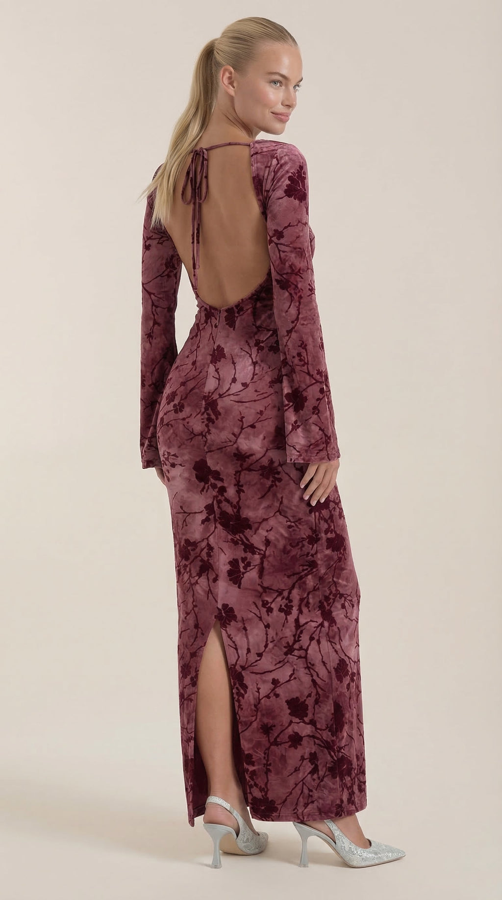 Vestido Maxi Colleen con Estampado Floral Delicado