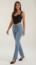 Top Corsé Freya con Escote Corazón
