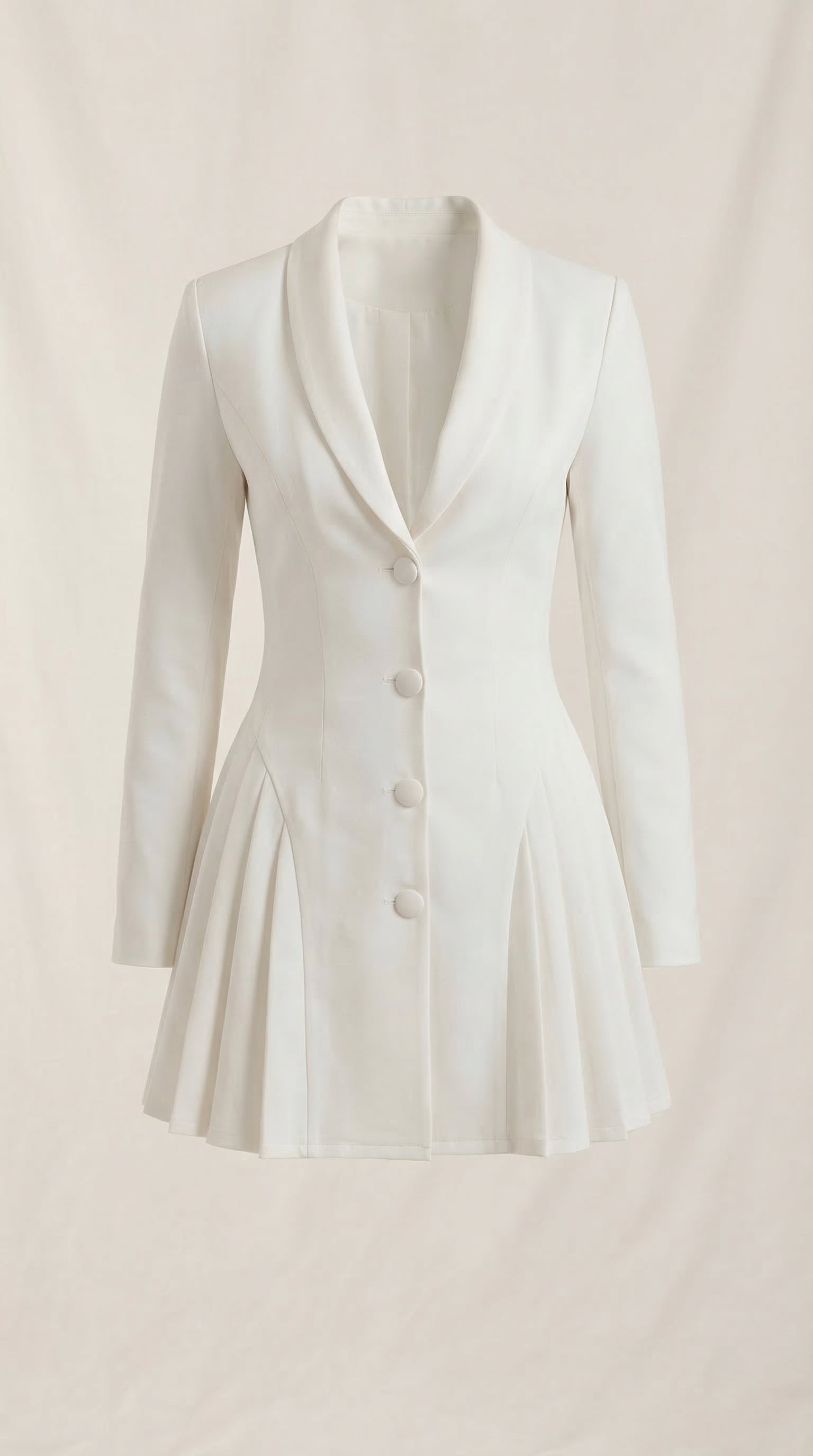 Vestido Blazer Mini Glenda con Falda Plisada