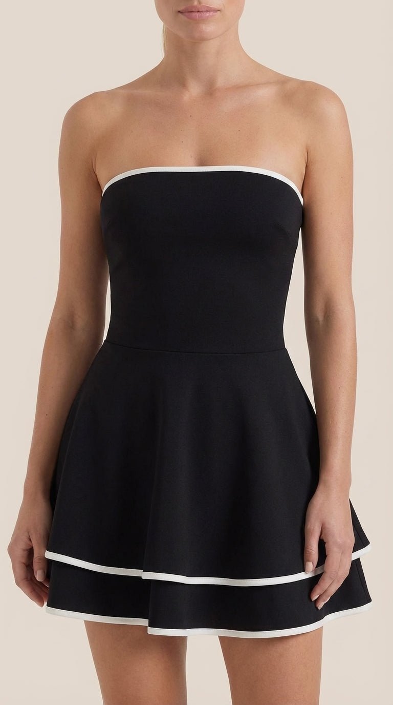 Vestido Mini Greta con Falda Evasé