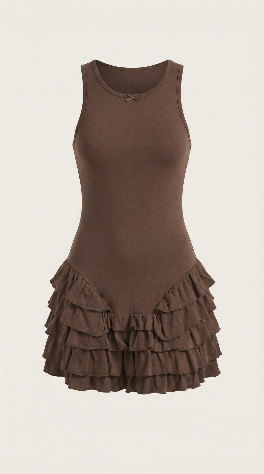 Vestido Mini Gwen con Falda de Volantes