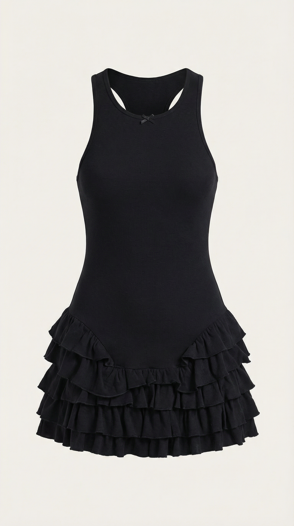 Vestido Mini Gwen con Falda de Volantes