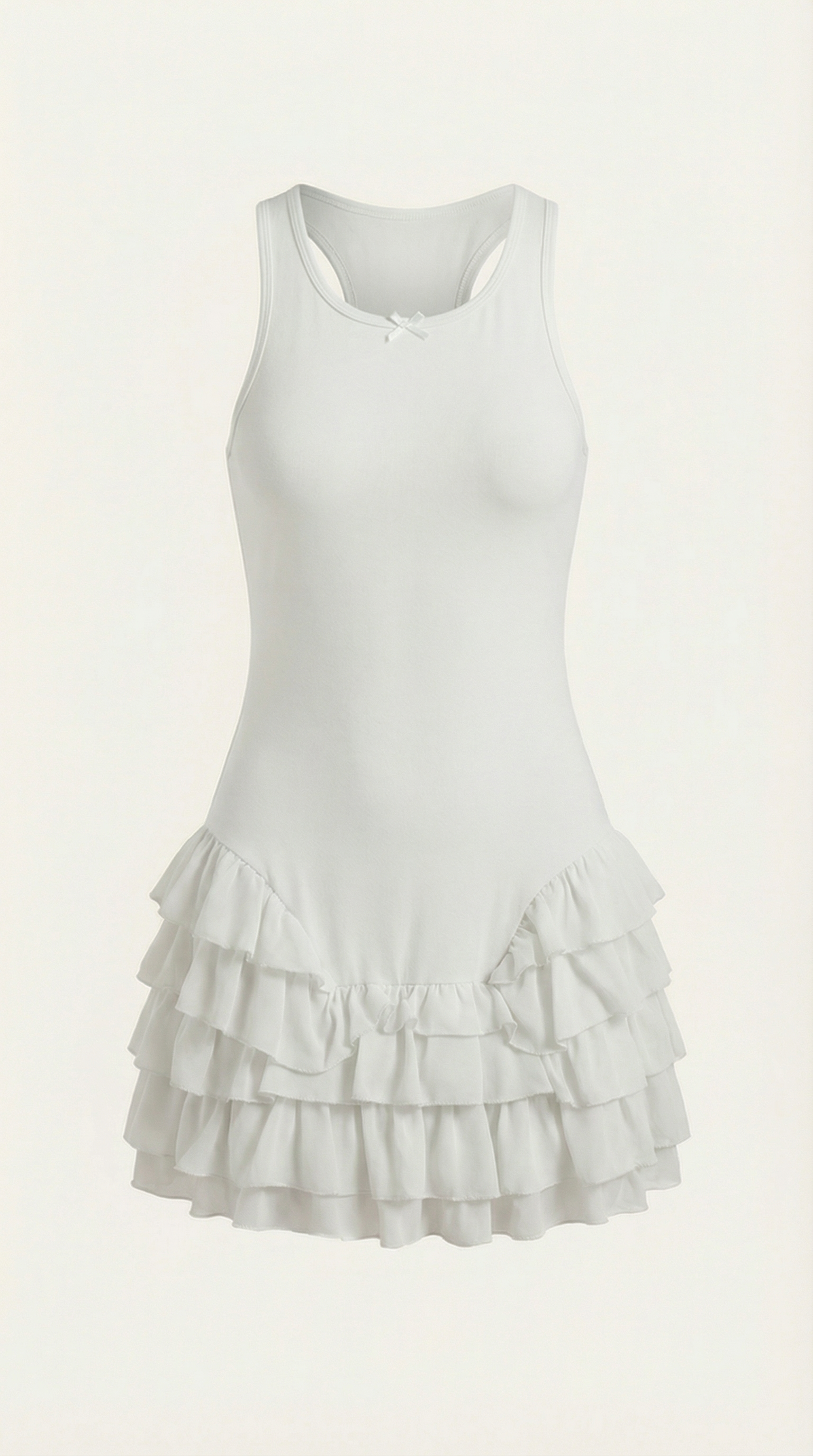 Vestido Mini Gwen con Falda de Volantes