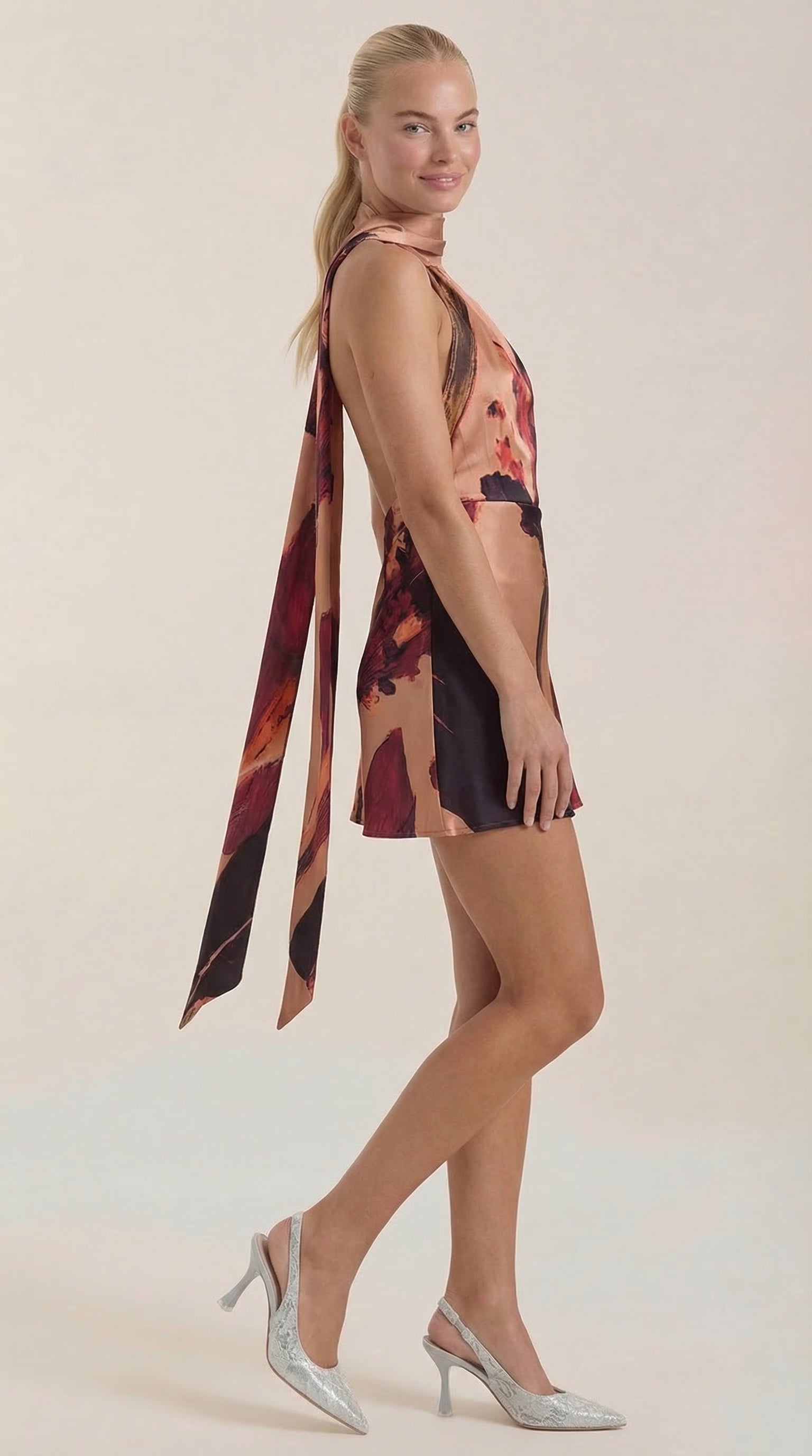 Vestido Mini Hattie con Estampado Floral
