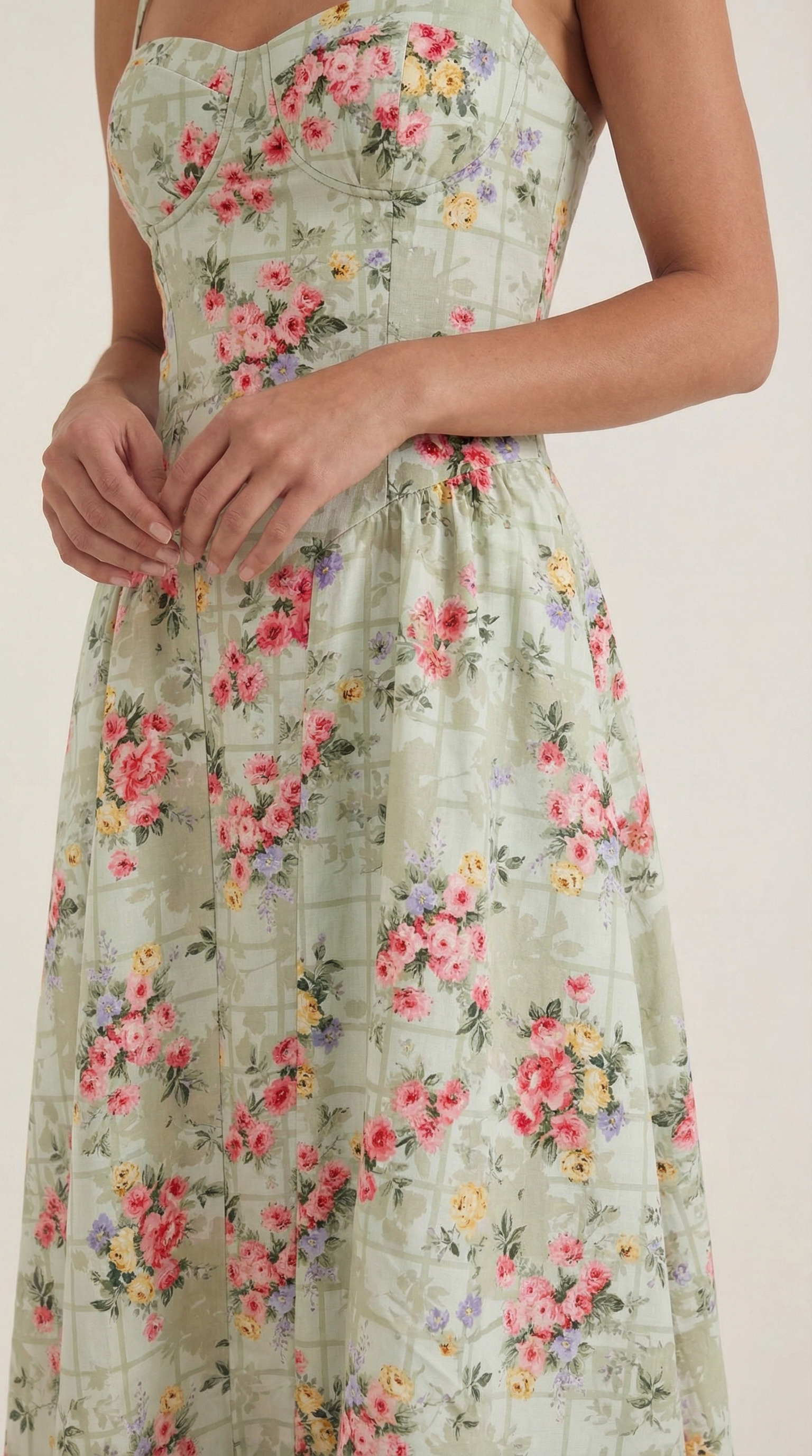 Vestido Midi Odette con Corsé