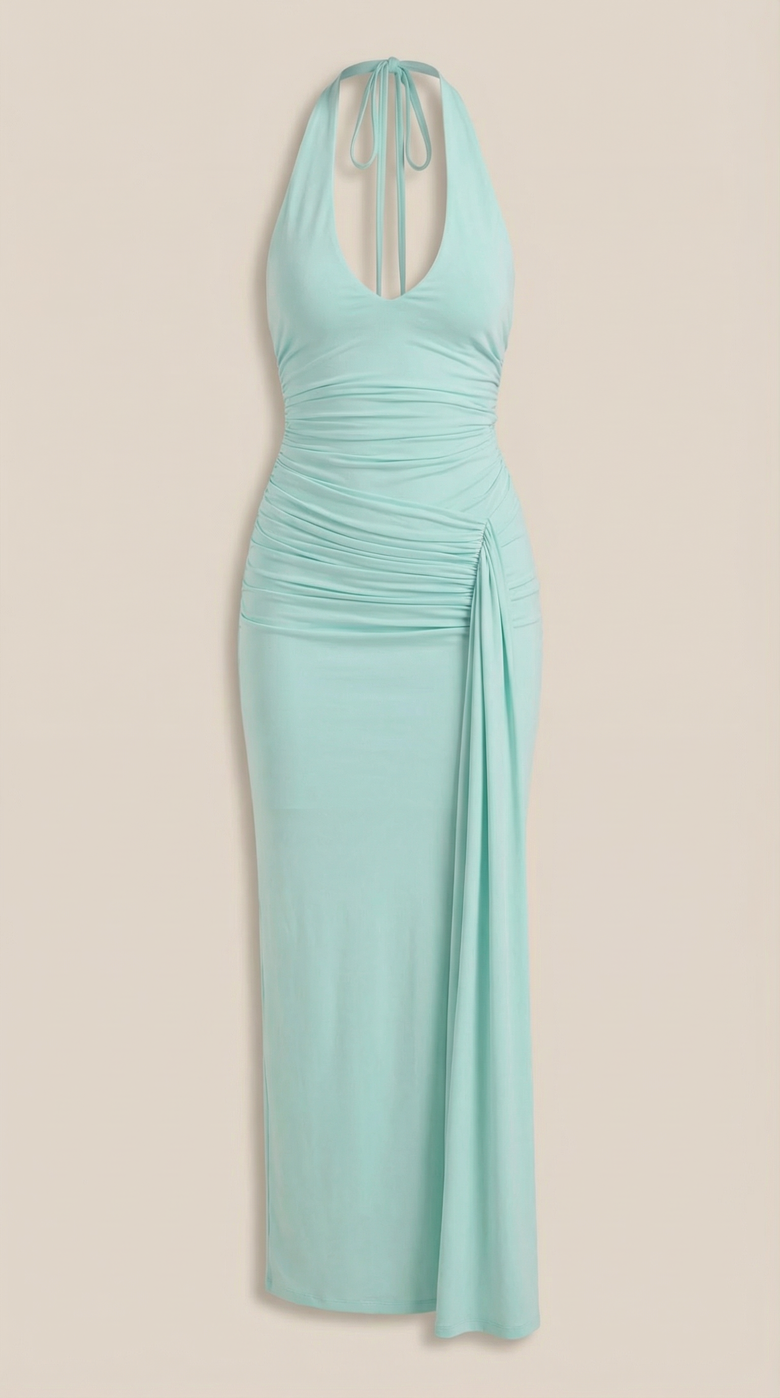 Vestido Maxi Paulette con Escote Halter