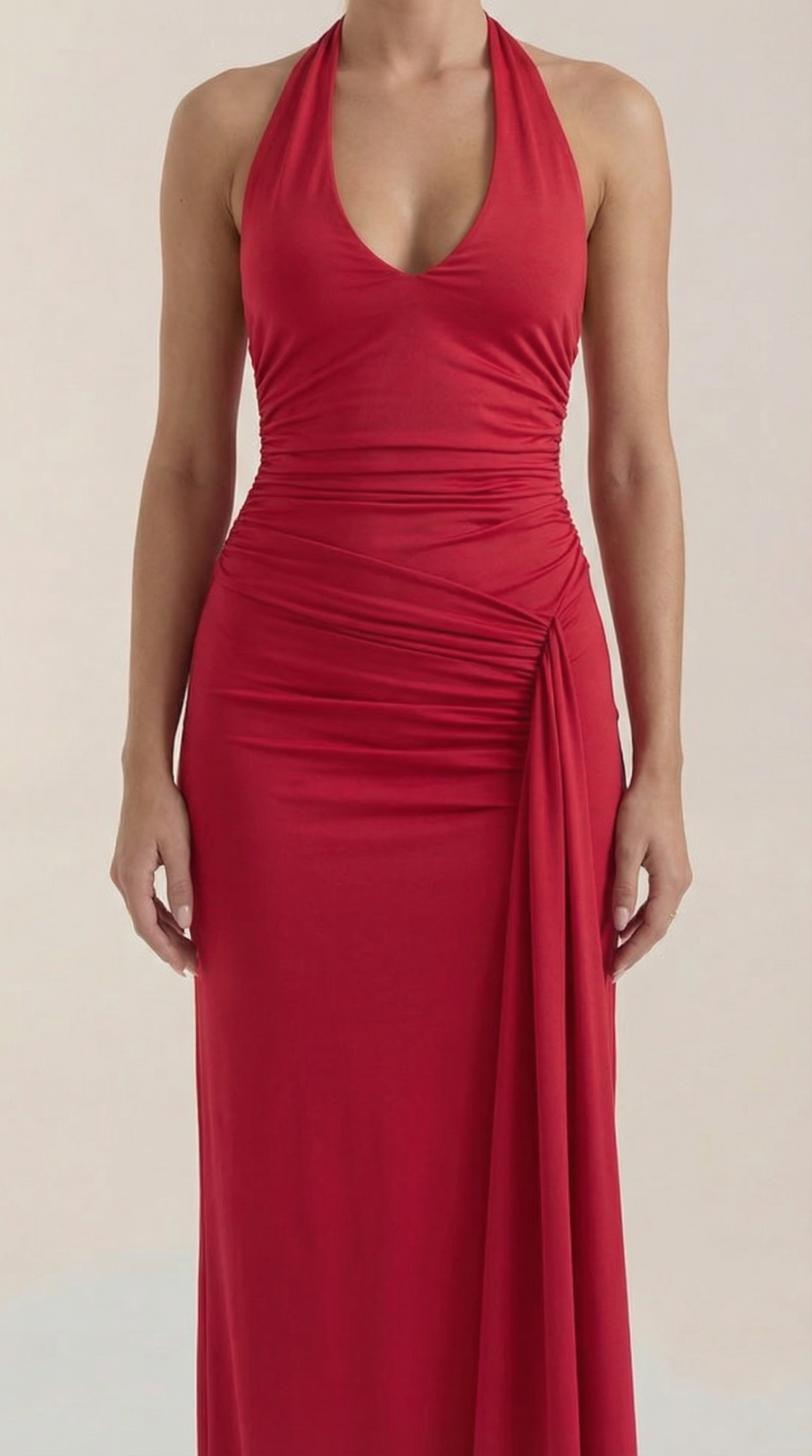 Vestido Maxi Paulette con Escote Halter
