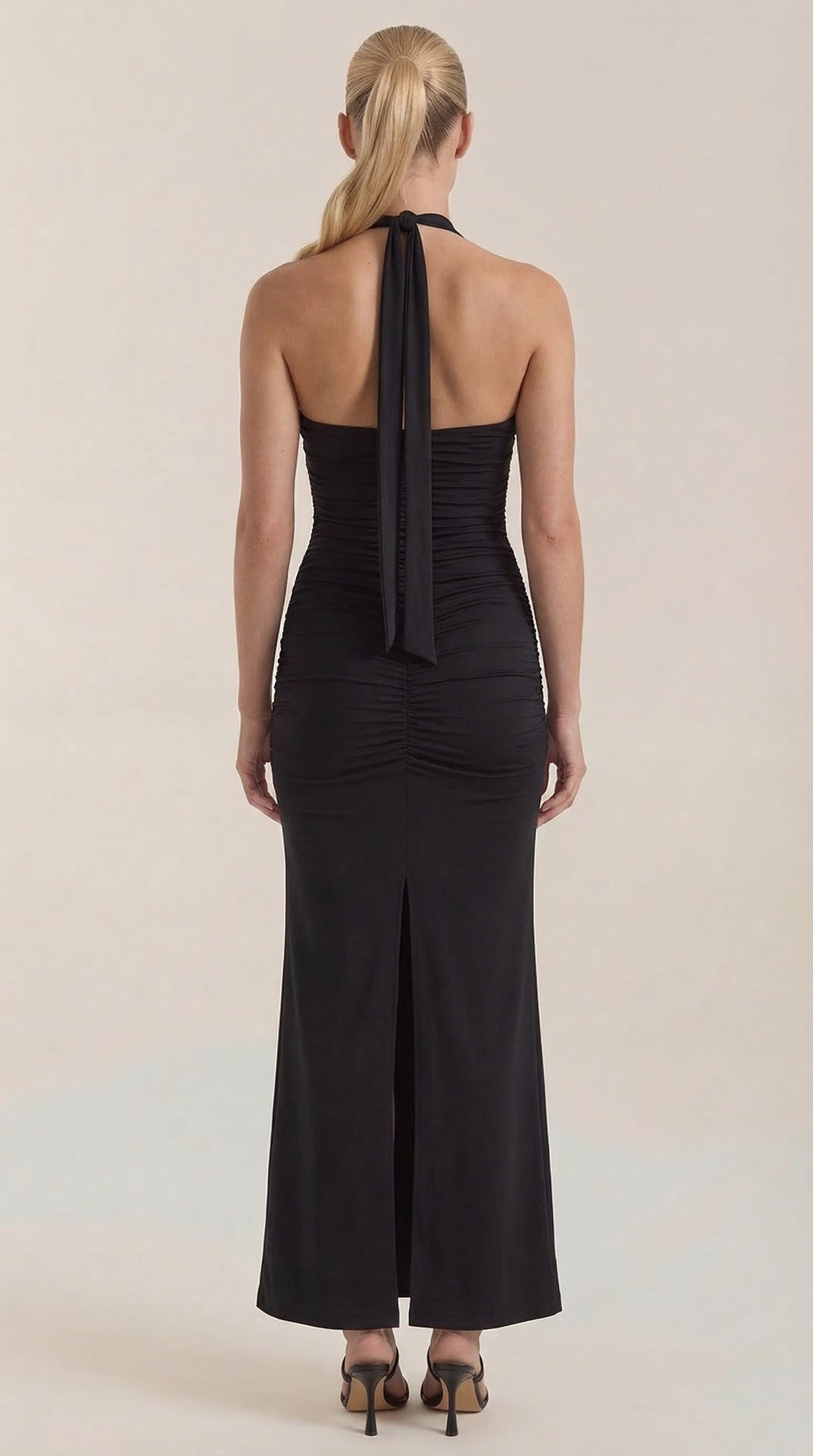 Vestido Maxi Paulette con Escote Halter