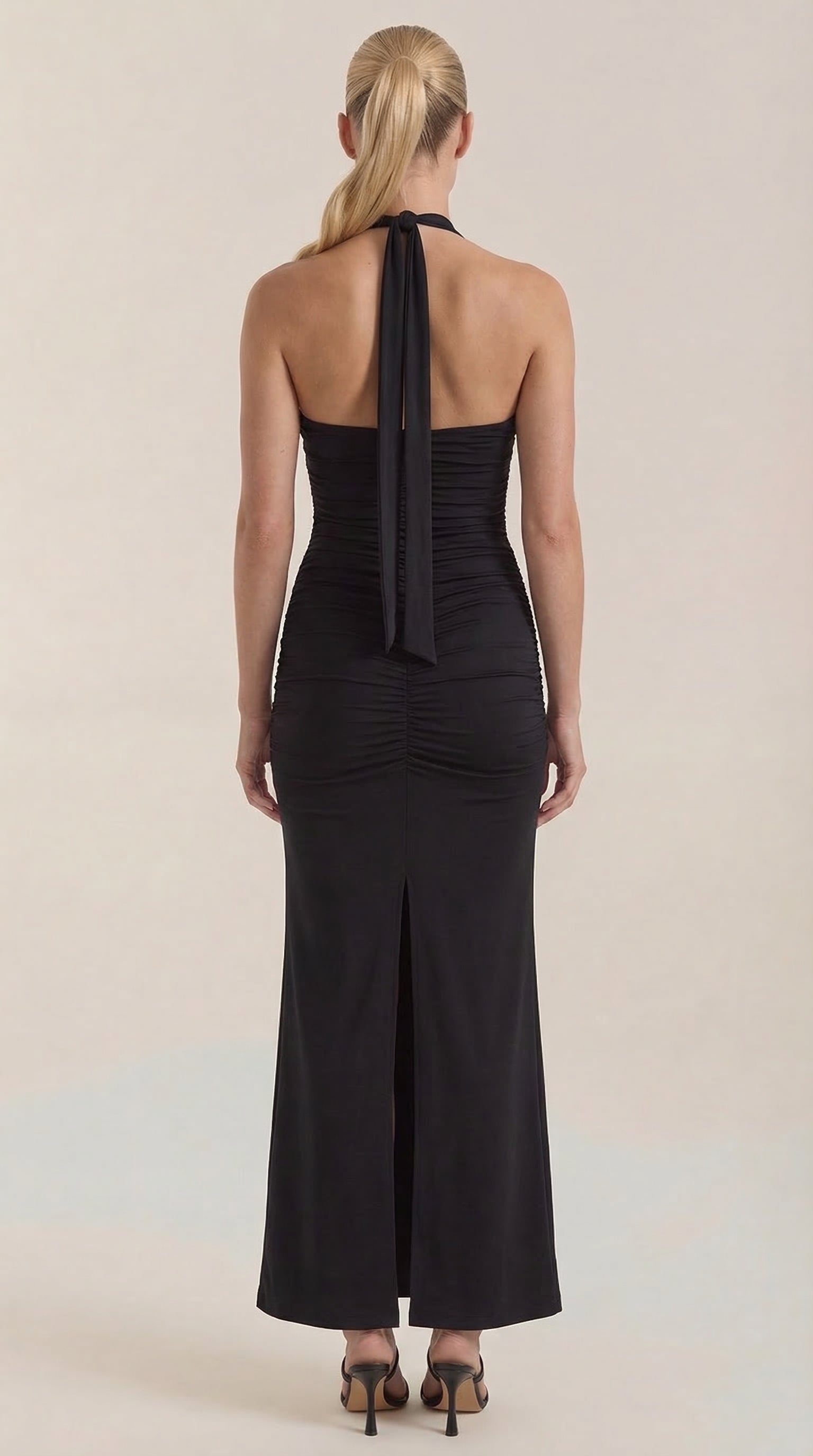 Vestido Maxi Paulette con Escote Halter
