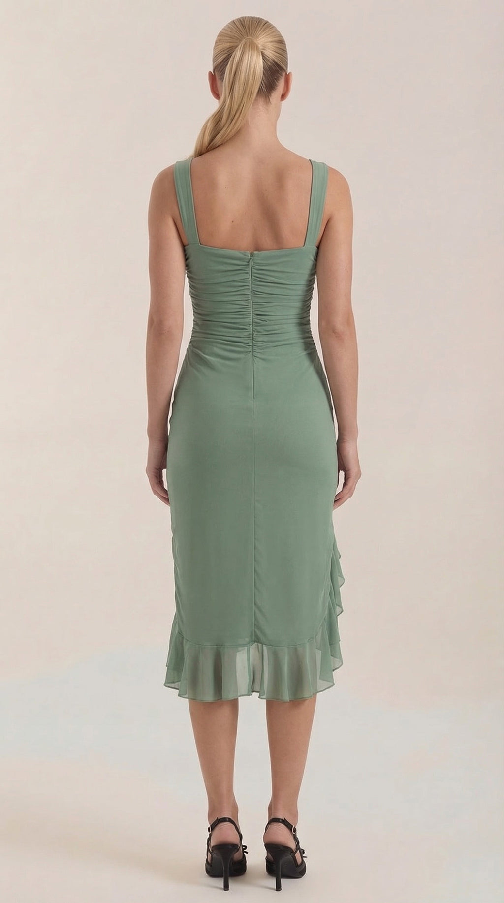 Vestido Midi Ramona con Volantes