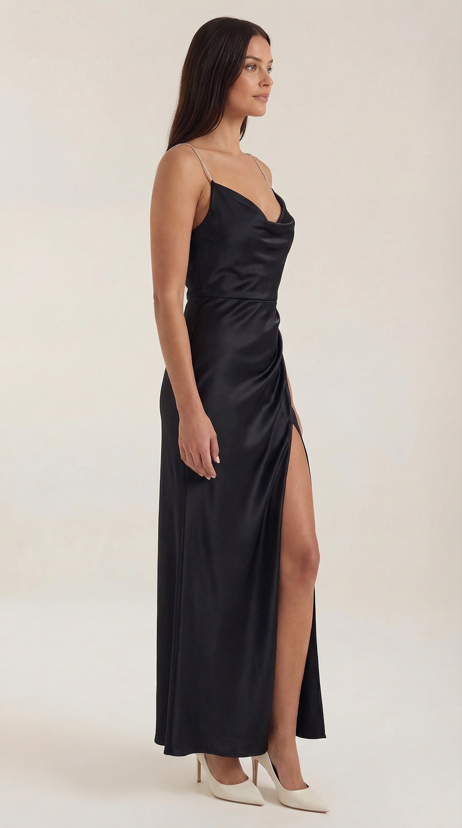 Vestido Maxi Lencero Rhiannon de Tacto Seda