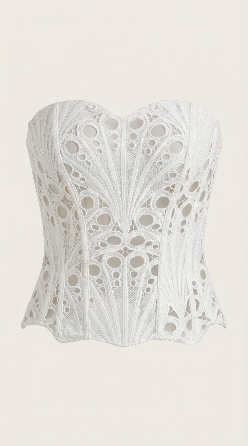Top Corsé Robyn de Encaje sin Tirantes