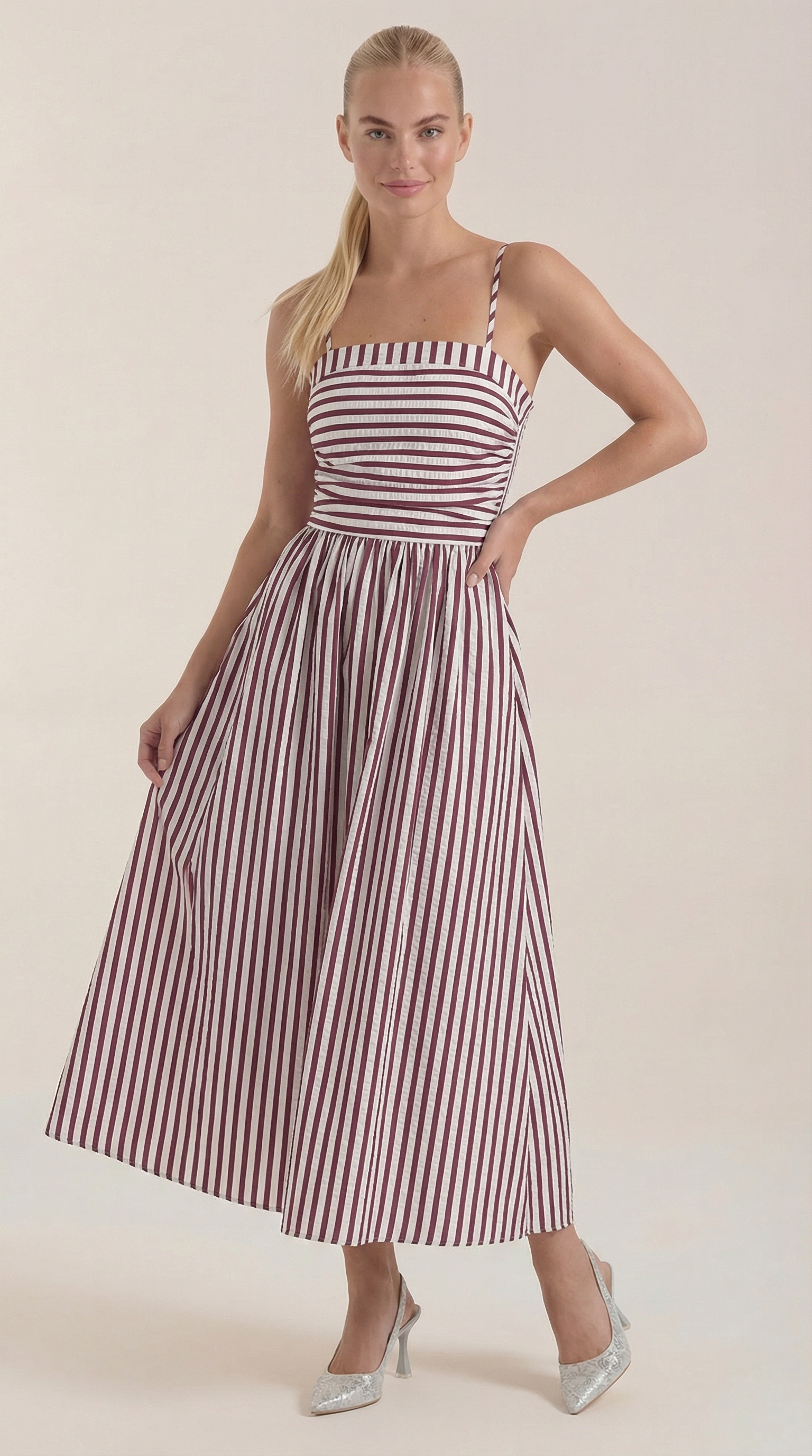 Vestido Maxi Sandra de Rayas
